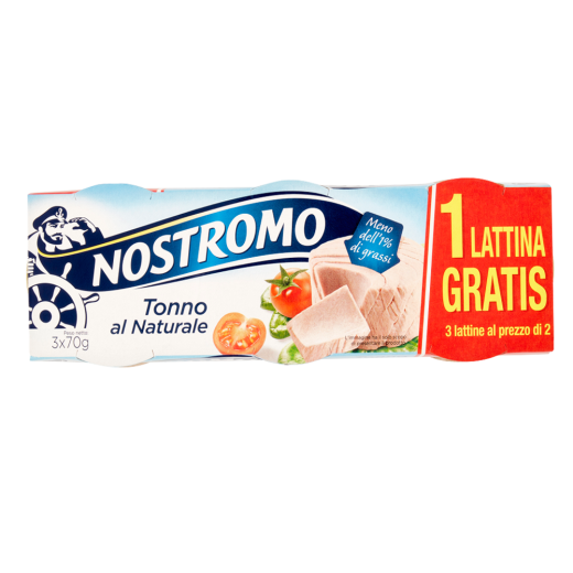 Ton  file în suc propriu Nostromo 70g x 3buc