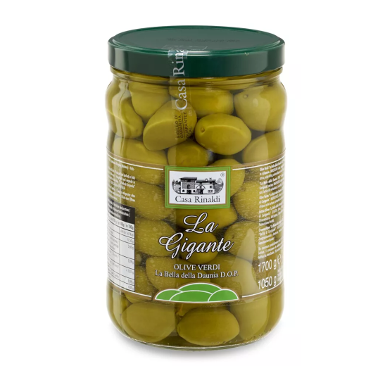Masline verzi gigantice DOP 1.680kg (netă 1000g)