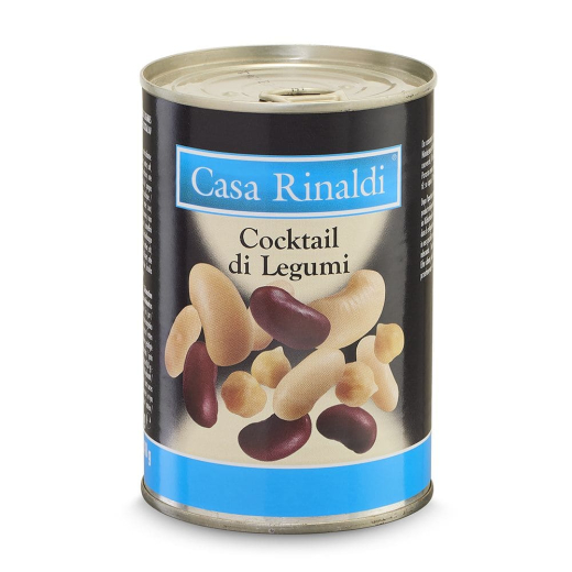 Cocktail de Leguminoase (amestec de fasole albă Cannellini, fasole roșie Red Kidney și năut) 400g