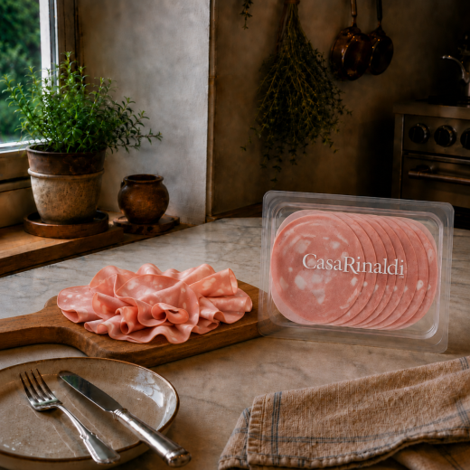 Caserolă Salam Mortadella felii 90g