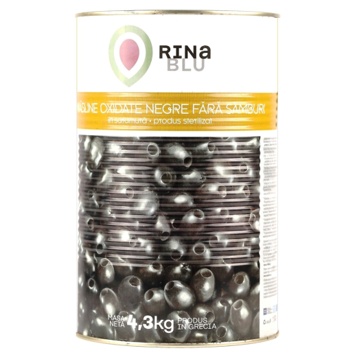 Maslinе negre IO taiate rondele 4.300kg (netă 2.0kg)