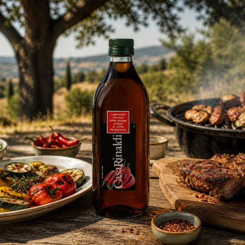 Ulei de măsline extra virgin aromatizat cu ardei iute 1L