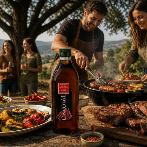 Ulei de măsline extra virgin aromatizat cu ardei iute 1L