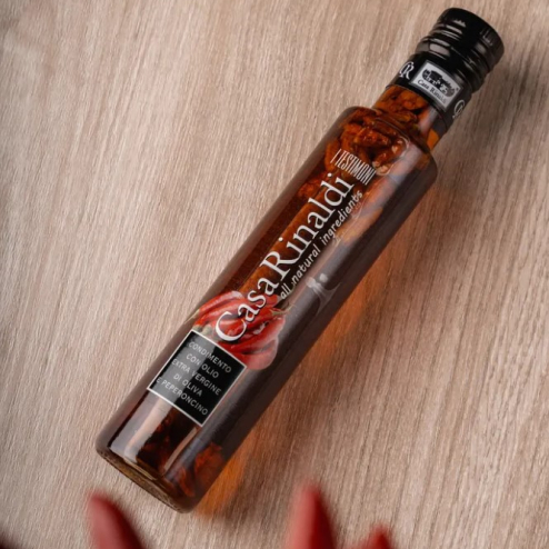 Ulei de măsline extra virgin aromatizat cu ardei iute 250ml