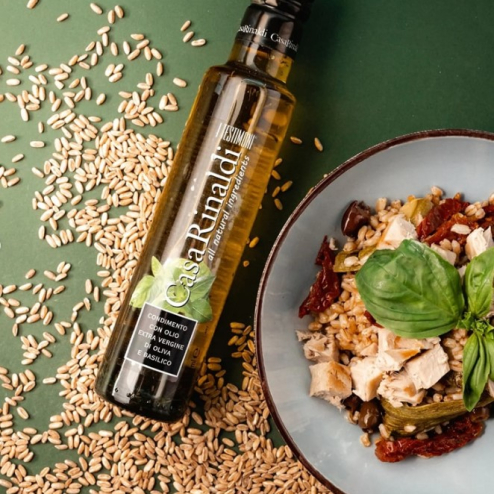 Ulei de măsline extra virgin aromatizat cu busuioc 250ml