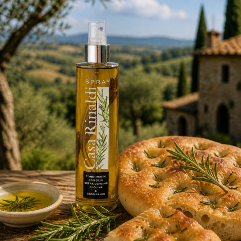 Ulei de măsline extra virgin aromatizat cu rosmarin spray 250ml