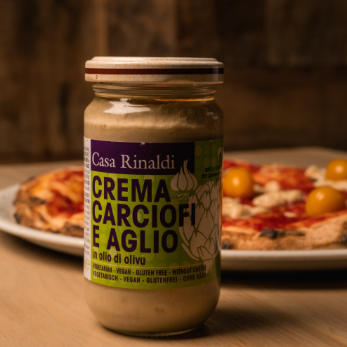 Cremă de anghinare și usturoi în ulei de masline 500g