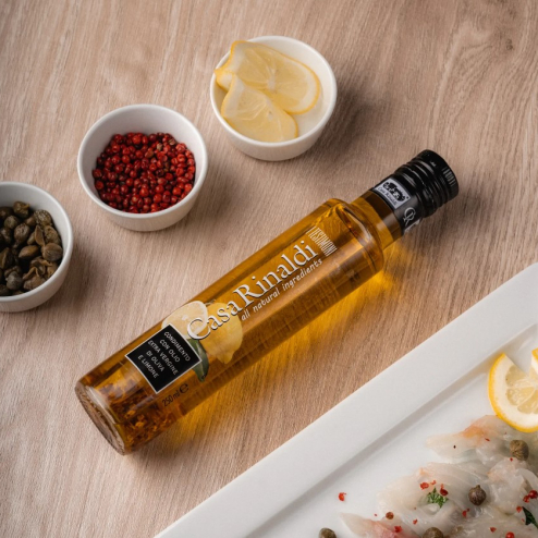 Ulei de măsline extra virgin aromatizat cu lămâie 250ml
