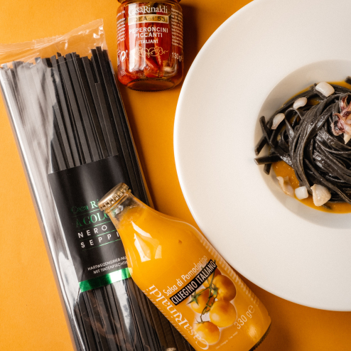 Paste Tagliatelle cu cerneala de sepie 500g