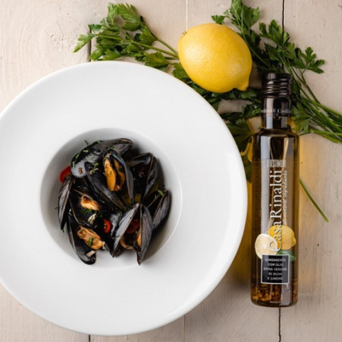 Ulei de măsline extra virgin aromatizat cu lămâie 250ml
