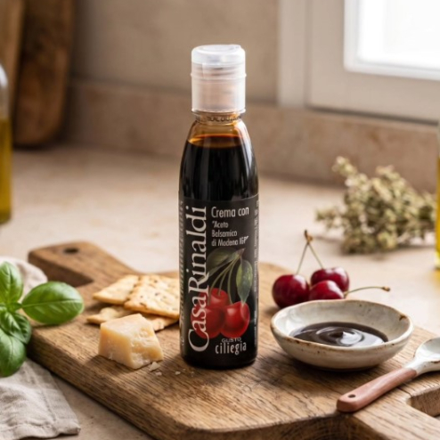 Cremă cu oțеt balsamic de Modena IGP aromatizată cu cireșe 150ml