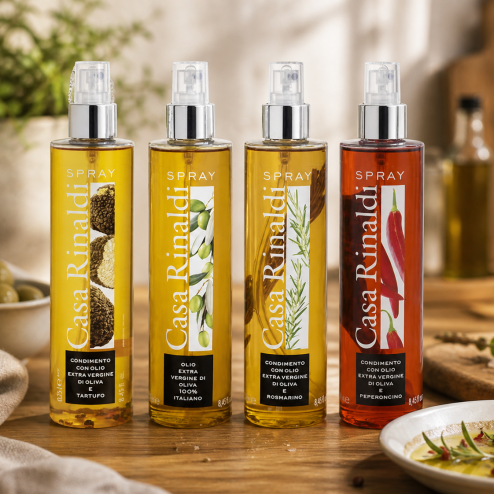 Ulei de măsline extra virgin aromatizat cu trufe negre spray 250ml