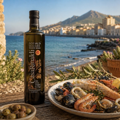 Ulei de măsline extra virgin Val di Mazara Sicilia DOP 500ml