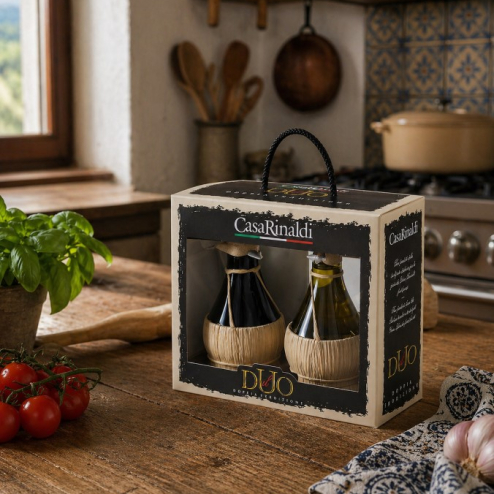 Set IL DUO ulei de măsline extra virgin 250ml + oțet balsamic de Modena IGP 250ml