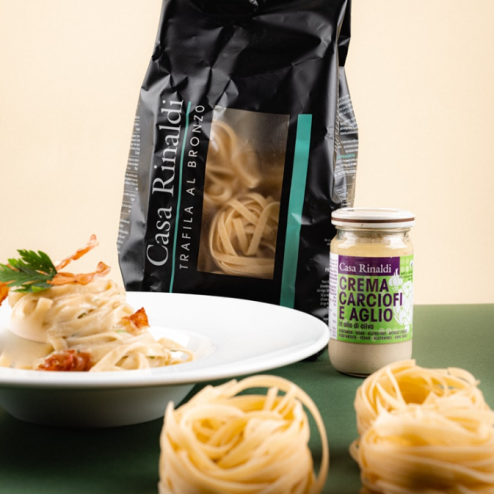 Cremă de anghinare și usturoi în ulei de masline 500g