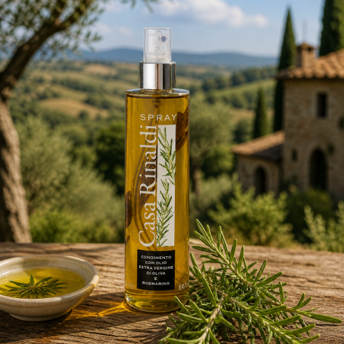 Ulei de măsline extra virgin aromatizat cu rosmarin spray 250ml